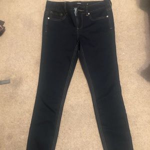 Straight legged jeans